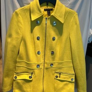 INC yellow coat